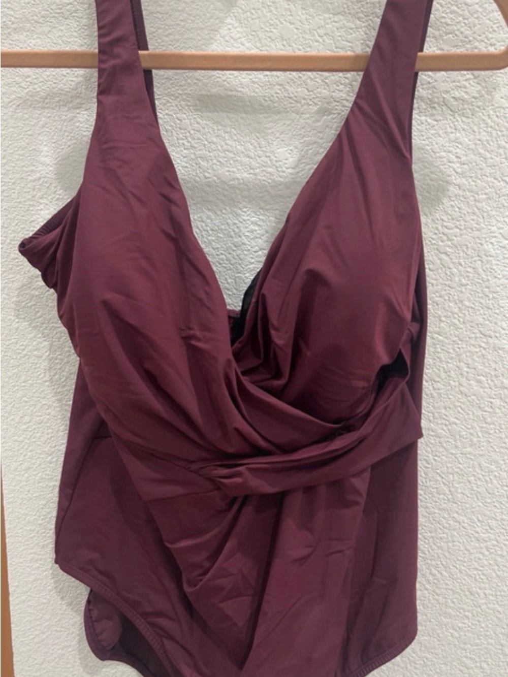 Women's Ruched V-Neck Full Coverage Swimsuit 16